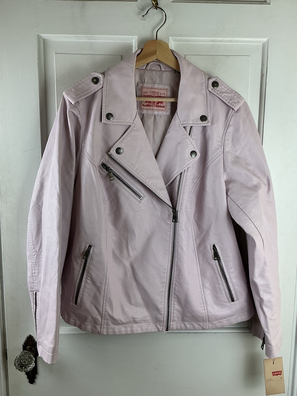Levi Moto Faux Leather Jacket 1X